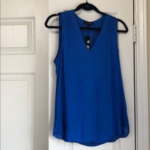 BANANA REPUBLIC ROYAL BLUE SATIN TANK TOP